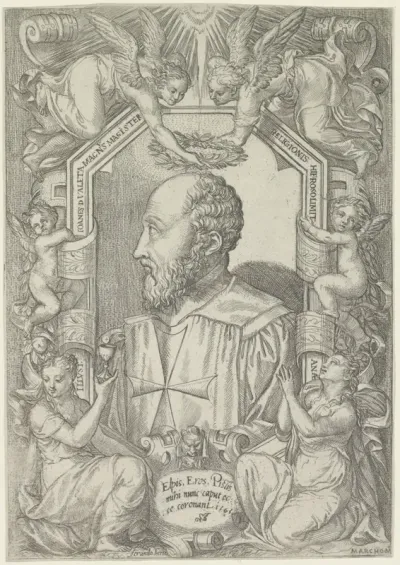 Portret van Jean Parisot de La Valette, grootmeester van de Orde van Malta
