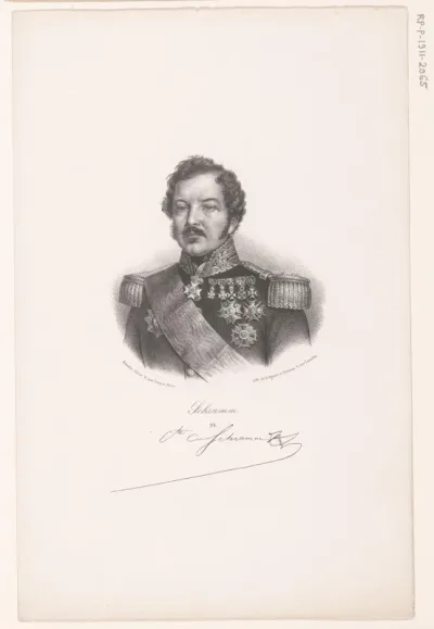 Portret van Jean Paul Adam Schramm