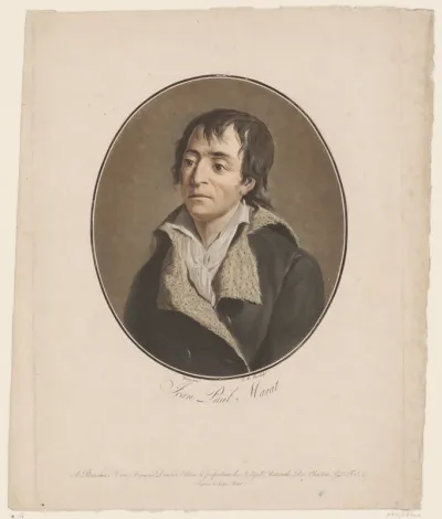 Portret van Jean Paul Marat