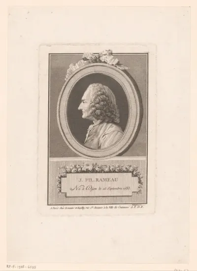 Portret van Jean-Philippe Rameau