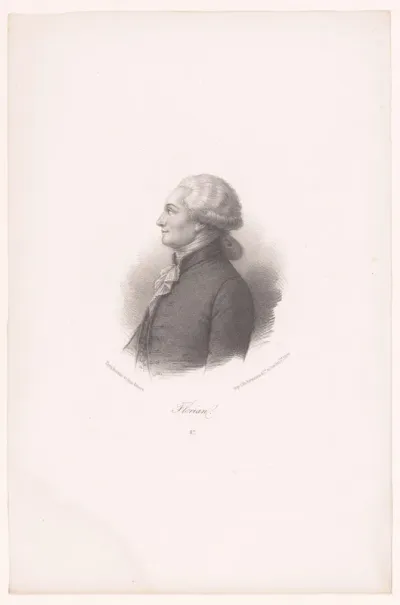 Portret van Jean-Pierre Claris de Florian
