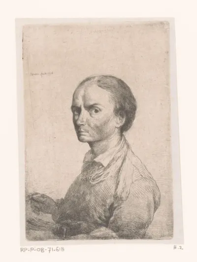 Portret van Jean Pierre Norblin de la Gourdaine