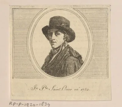 Portret van Jean Pierre Saint-Ours