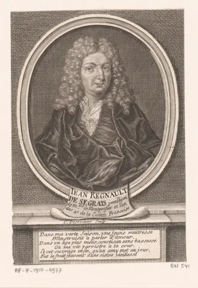 Portret van Jean Regnault de Segrais