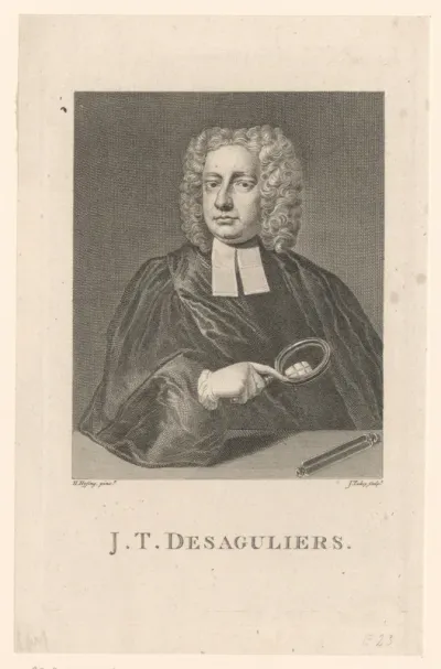 Portret van Jean-Théophile Desaguliers