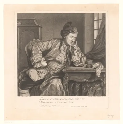 Portret van Jean Vincent Capronnier de Gauffecourt