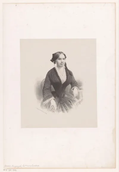 Portret van Jeanette Maria Louisa Rengers-van Raders