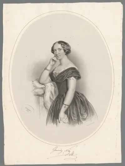 Portret van Jenny Bürde-Ney