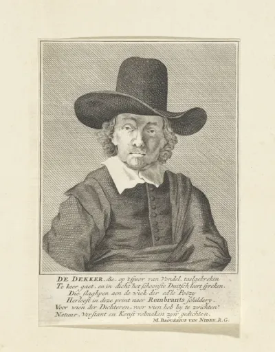 Portret van Jeremias de Decker