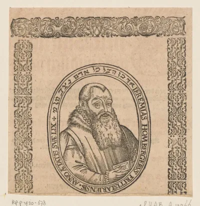 Portret van Jeremias Homberger