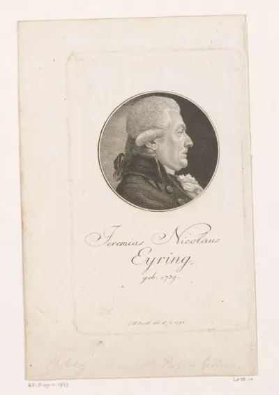 Portret van Jeremias Nicolaus Eyring