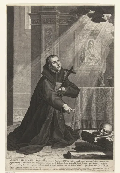 Portret van jezuïet Johannes (Jan) Berchmans