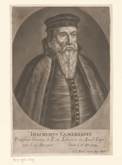 Portret van Joachim Camerarius