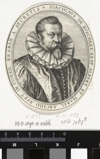Portret van Joachim de Buschere, secretaris in de Raad van Brabant