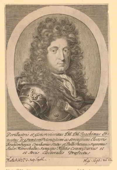 Portret van Joachim Ernestus Gramkow