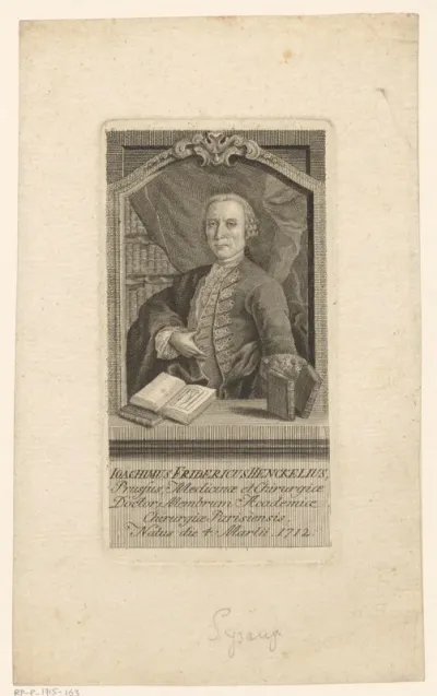 Portret van Joachim Friedrich Henckel