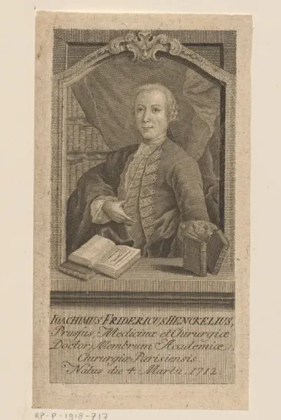 Portret van Joachim Friedrich Henckel