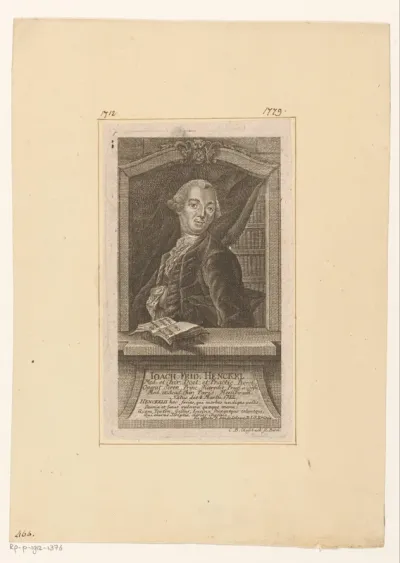 Portret van Joachim Friedrich Henckel