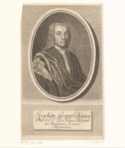 Portret van Joachim Georg Darjes