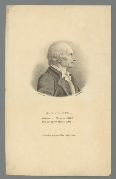 Portret van Joachim Heinrich Campe