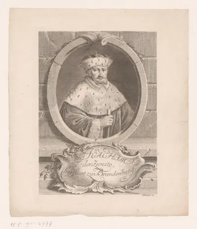 Portret van Joachim II Hector, keurvorst van Brandenburg