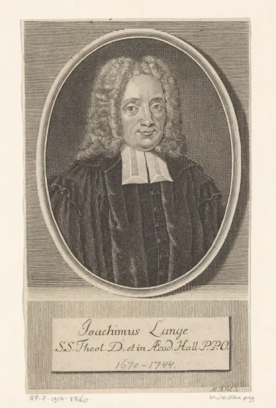 Portret van Joachim Lange