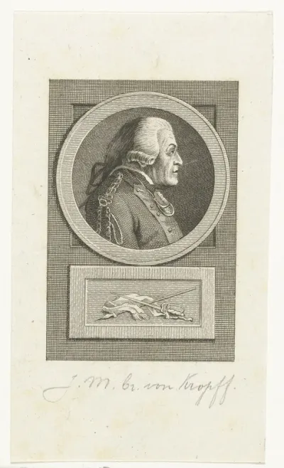 Portret van Joachim Maurits baron van Kropff
