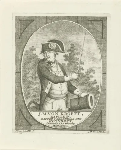 Portret van Joachim Maurits von Kropff