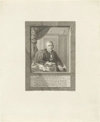 Portret van Joan Coenraad Brandt