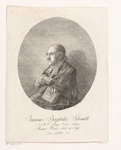 Portret van Joannes Baptista Schmidt