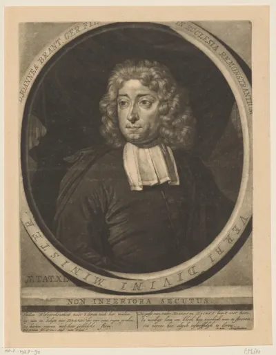 Portret van Joannes Brandt op 40-jarige leeftijd