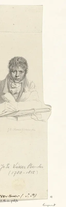 Portret van Joannes Pieter Visser Bender