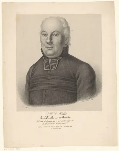 Portret van Joannes Wernerus Anton Muller