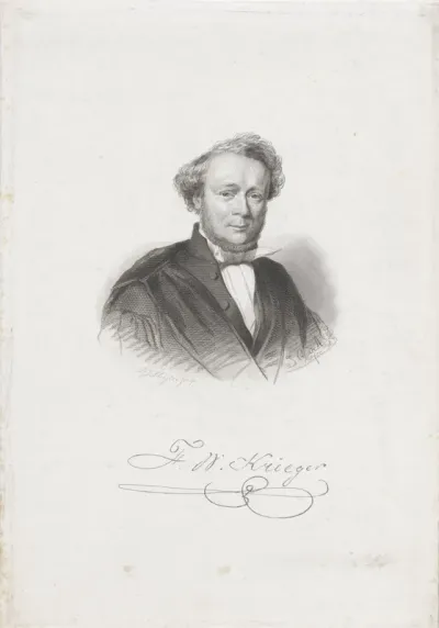 Portret van Joannis Alexander Krieger, representant in de eerste Nationale Vergadering van de Bataafse Republiek