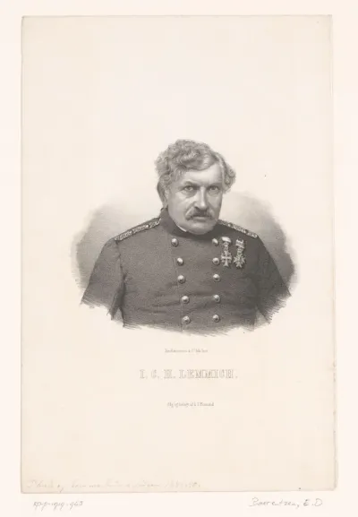 Portret van Jobst Conrad Hirch Lemmich