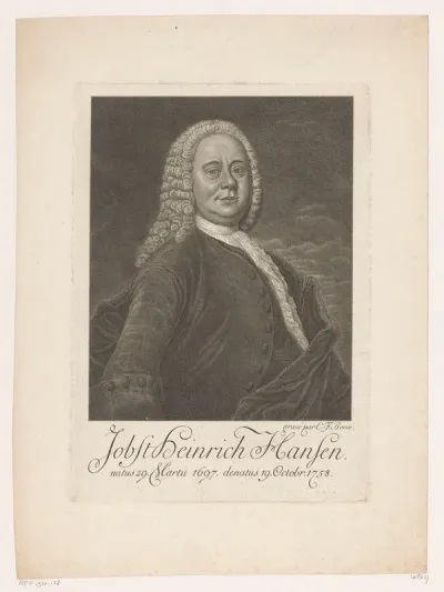 Portret van Jobst Heinrich Hansen