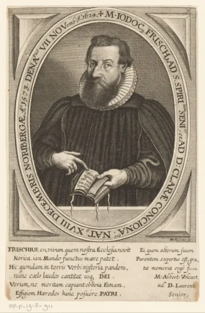 Portret van Jodokus Frisch