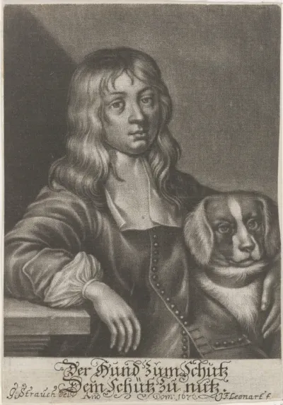 Portret van Joh. Baltas. Schütz