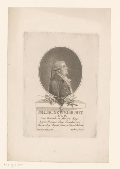 Portret van Joh. Jac. Nettelbladt