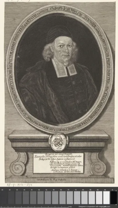 Portret van Joh. Melchior Stenger