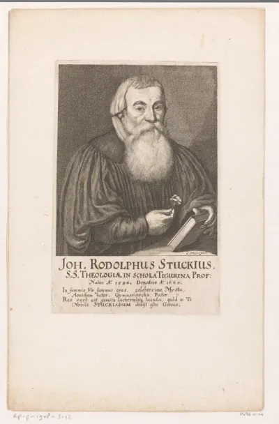 Portret van Joh. Rodolphus Stuckius