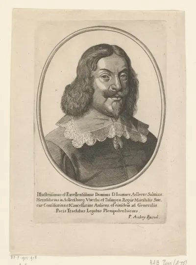 Portret van Johan Adler Salvius