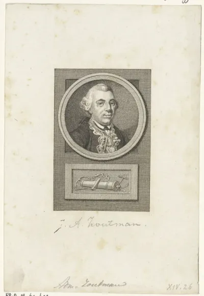 Portret van Johan Arnold Zoutman