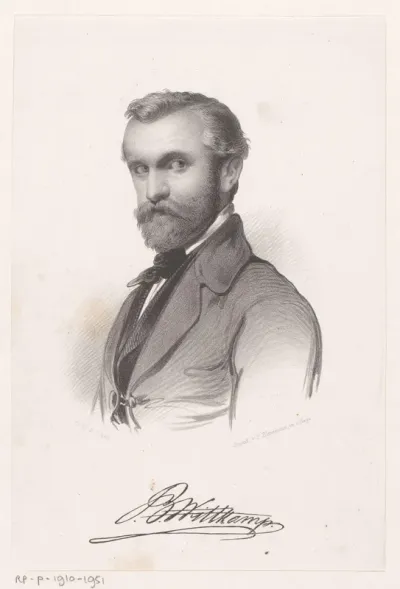 Portret van Johan Bernhard Wittkamp