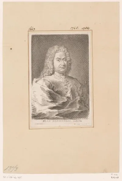 Portret van Johan Bernoulli