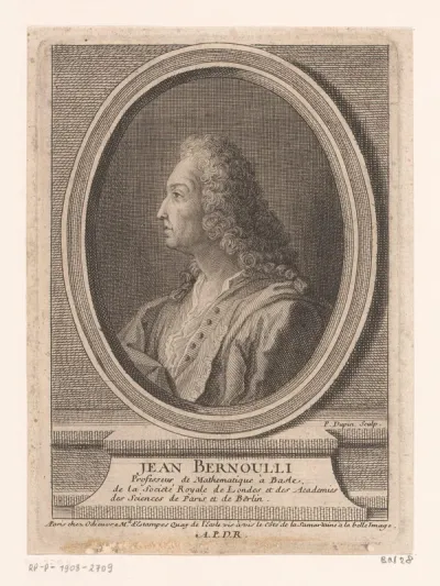 Portret van Johan Bernoulli