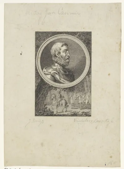 Portret van Johan Casimir, paltsgraaf aan de Rijn