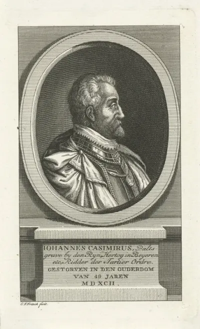 Portret van Johan Casimir, paltsgraaf aan de Rijn