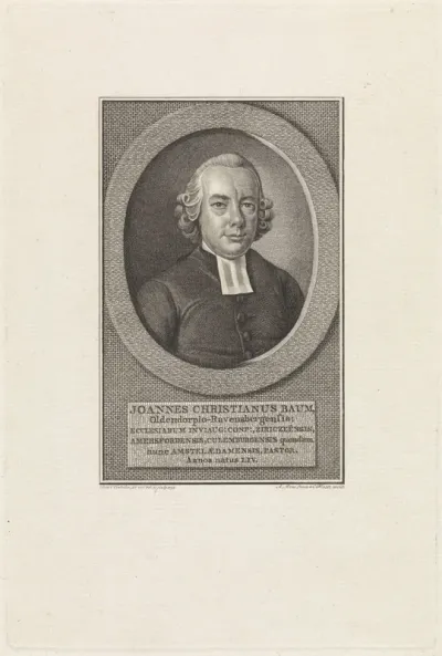 Portret van Johan Christiaan Baum