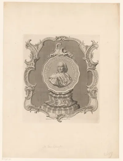Portret van Johan Conrad Spengler